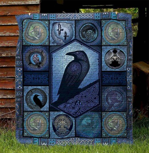 Norse Raven Raven WBM664 Awesome 3D Customized Quilt