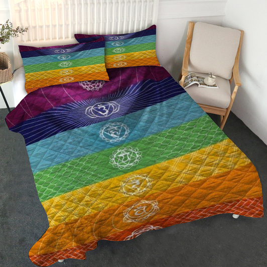 Yoga chakras Quilt Bedset