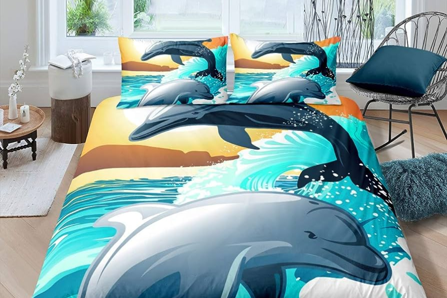 Fishing Bed with Dolphin