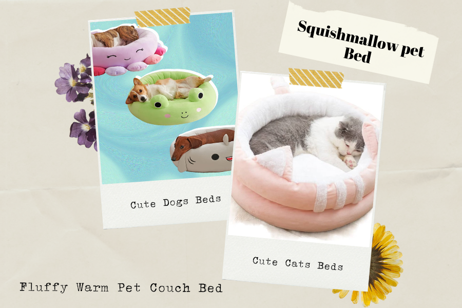 Pet beds with marshmallows that fit all pet sizes